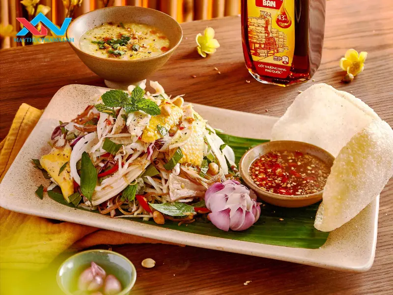 Trộn thịt gà không bị khô