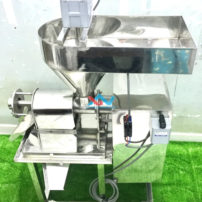 máy ép cốt dừa công nghiệp bằng điện 2 mô tơ
