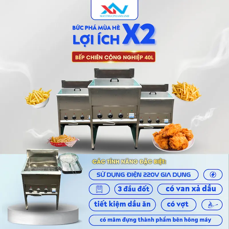 bếp chiên công nghiệp