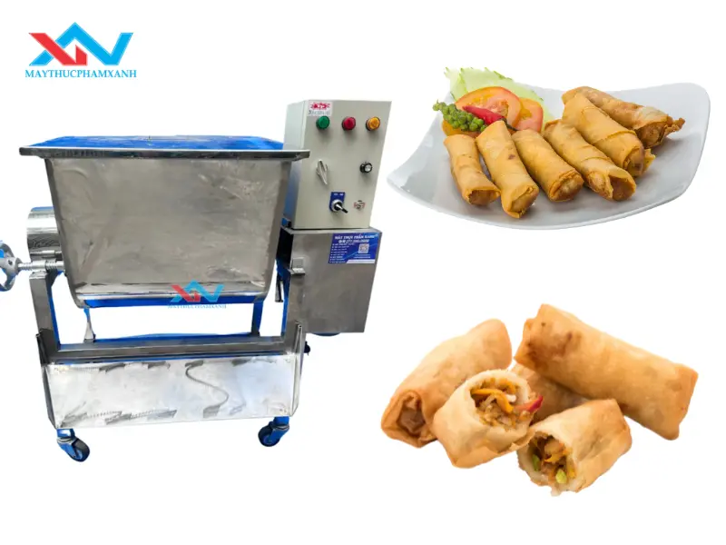Mua máy trộn thịt gà nằm ngang uy tín tại Máy Thực Phẩm Xanh