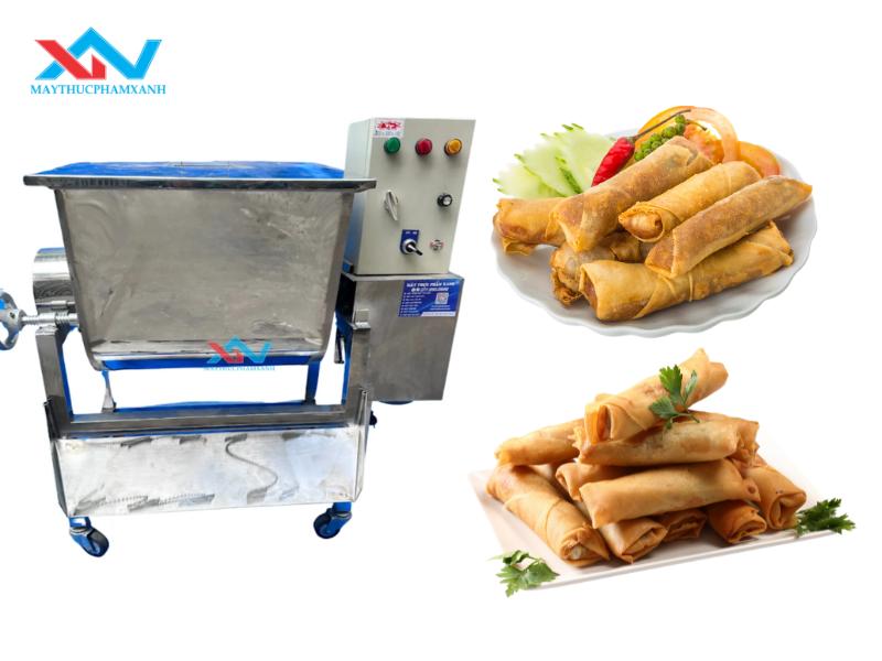 #Làm Món Chả Giò Chay Ngon Với Máy Trộn Thực Phẩm Nằm Ngang