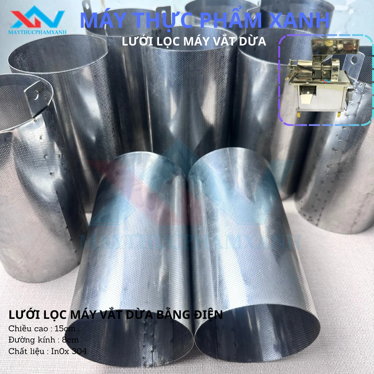 lưới lọc máy ép cốt dừa