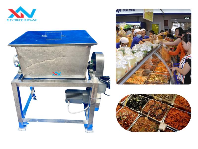 #Ứng Dụng Máy Trộn Thịt Nằm Ngang Cho Siêu Thị Chuyên Nghiệp