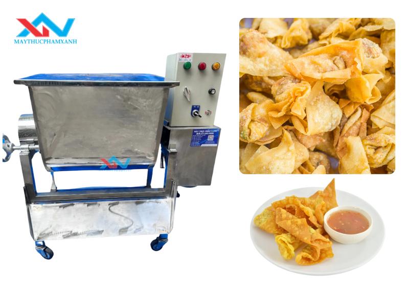 #Ứng Dụng Máy Trộn Thịt Nằm Ngang Làm Hoành Thánh Kinh Doanh 
