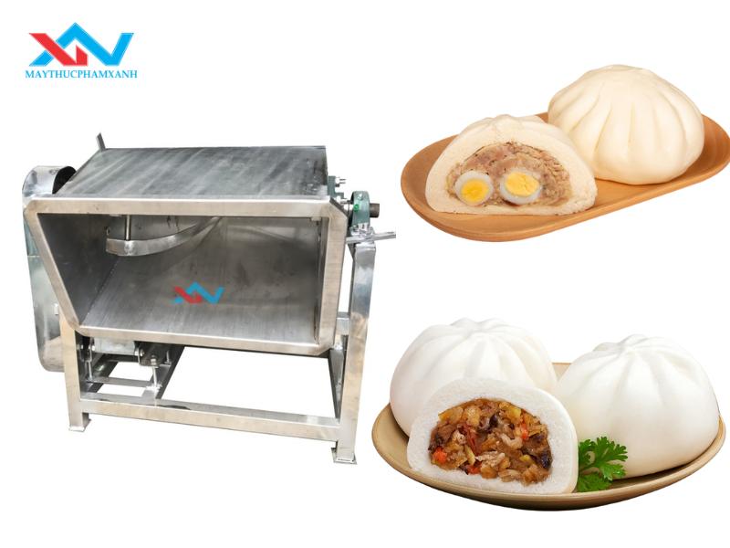 #Ứng Dụng Máy Trộn Thịt Nằm Ngang Làm Nhân Bánh Bao Cao Cấp