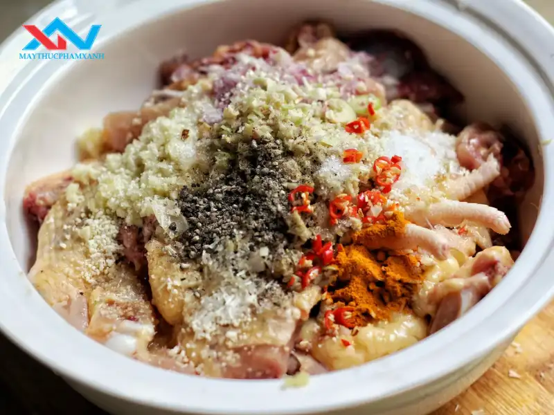 cách làm thịt gà viên
